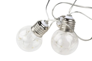 Guirlande solaire extérieure 10 LED - Blanc chaud