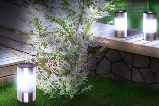 8 bornes solaires LED Inoxia - Blanc