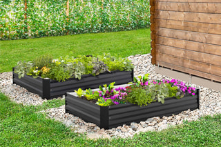 2 carrés potager - 115 x 80 x 20 cm
