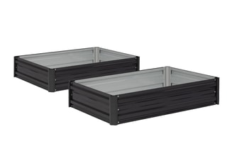 2 carrés potager - 115 x 80 x 20 cm