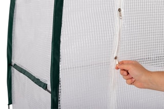 Serre d'hivernage demi-lune pour terrasse - 200 x 80 x 170 cm