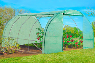 Serre tunnel de jardin - Vert - 12 m²
