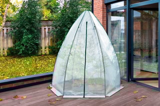 Serre d'hivernage forme tipi - 160 x 160 x 180 cm