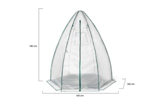 Serre d'hivernage forme tipi - 160 x 160 x 180 cm