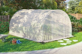Serre tunnel de jardin - 400 x 200 x 300 cm - 12 m²