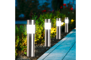4 lampes extérieures solaires