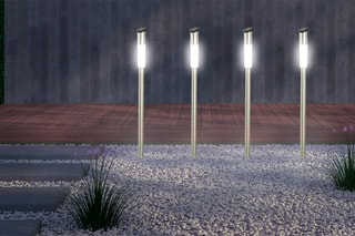 4 lampes extérieures solaires