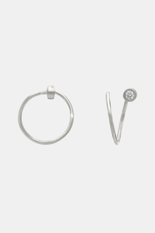 Puces Joli Tourbillon solo - Or blanc et diamants