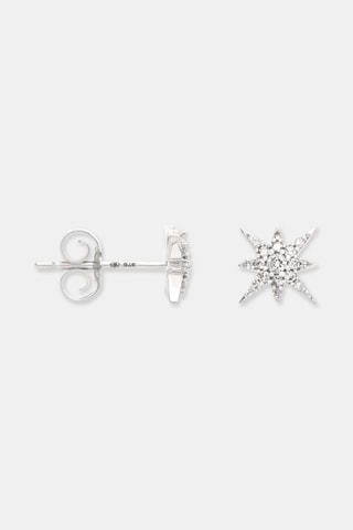 Puces Star - Or blanc et diamants