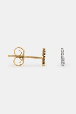 Puces Precious barrette - Or jaune et diamants