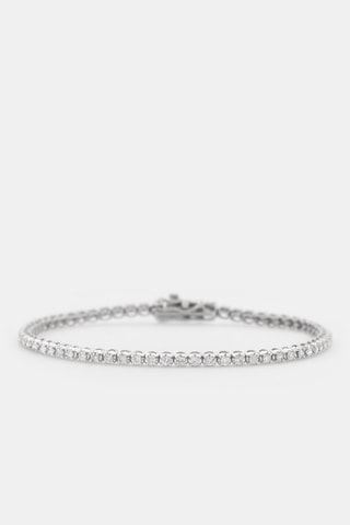 Bracelet Rivière 1 carat - Or blanc et diamants