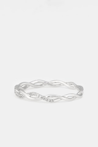 Bague Entortillement - Or blanc et diamants