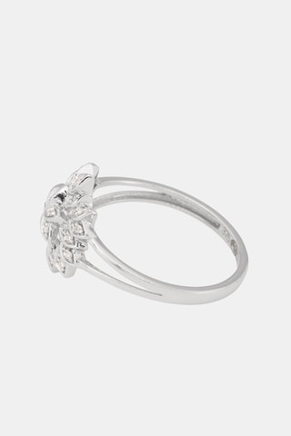 Anel Aigrette - Ouro branco e diamantes 