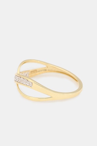 Bague Liée - Or jaune et diamants