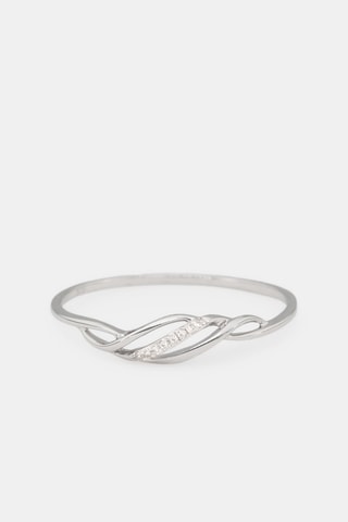 Anel Life - Ouro branco e diamantes