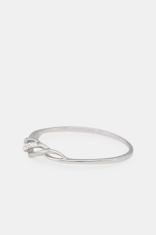 Anel Life - Ouro branco e diamantes