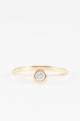 Bague Rond Parfait - Or jaune et diamant