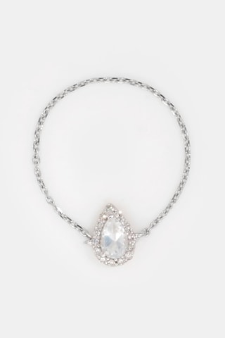 Bague Invisible Tear - Or blanc, topaze et diamants