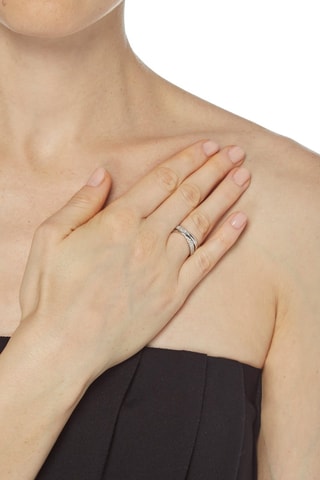 Bague Ruban d'amour - Or blanc et diamants