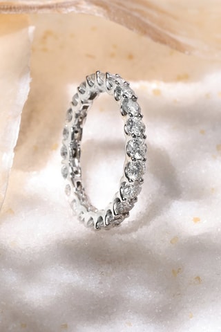Anel Mon tour complet 2ct - Ouro branco e diamantes
