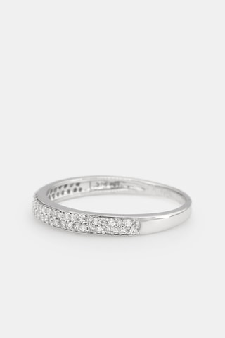 Anel de aliança Granité - Ouro branco e diamantes