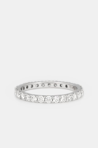 Anel Tour Complet Lumineux - Ouro branco e diamantes