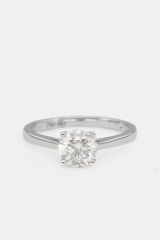 Anel solitário Solitaire Impérial 1 - Ouro branco e diamante