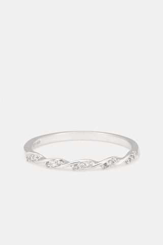 Bague Eternelle Torsade - Or blanc et diamants