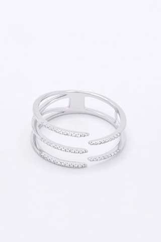 Bague Brooke - Or blanc et diamants
