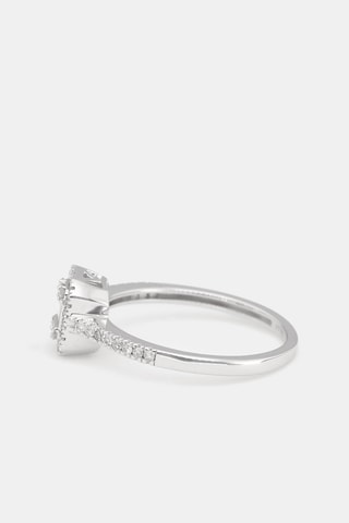 Anel solitário Luminoso Ouro branco e diamantes
