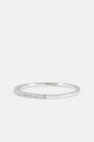 Anel Belle Alliance - Ouro branco e diamantes
