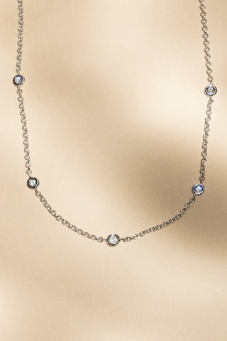 Collier Sunshine - Or blanc et diamants
