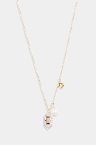 Collier Ilia - Or jaune, diamants, citrine, quartz et perle fine