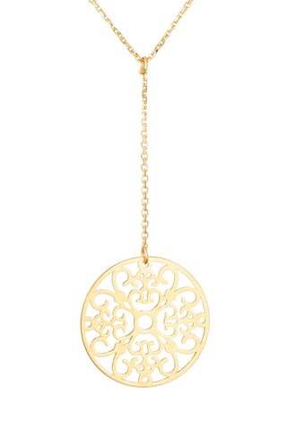 Collier Rosace pendante - Or jaune