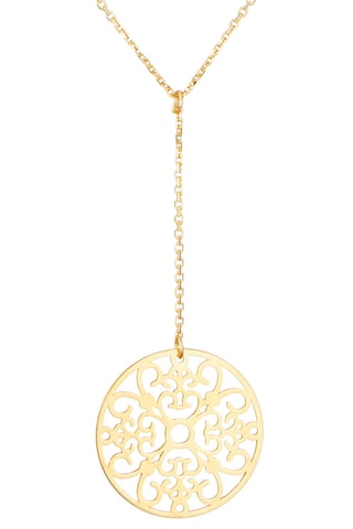 Collier Rosace pendante - Or jaune