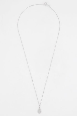 Pendentif Goutte de pluie - Or blanc et diamants