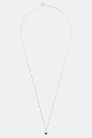 Pendentif Précieux Saphir - Or blanc, diamants et saphir