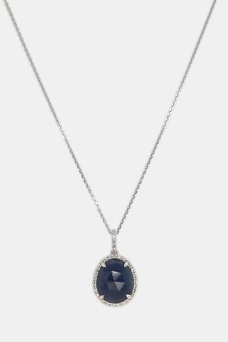 Pendentif Bermudes Nouvelles - Or blanc, diamants et saphir