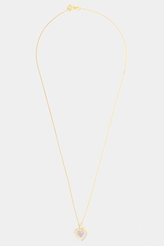 Pendentif Cœur tendresse - Or jaune et diamants