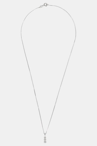 Pendentif Mini trilogy - Or Blanc et diamants