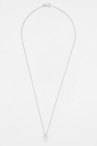 Pendentif Sacrée croix - Or blanc et diamants