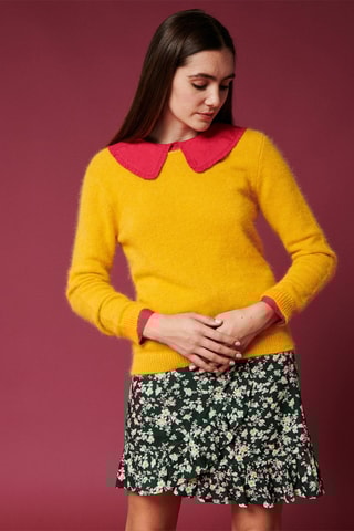 Pull en angora Molodo - Jaune
