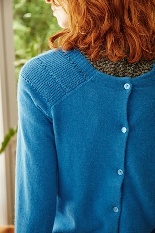 Pull en laine et cachemire Marasio - Bleu électrique