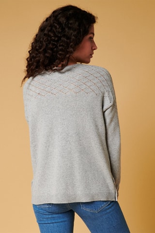 Pull en laine et cachemire Mikael - Gris chiné