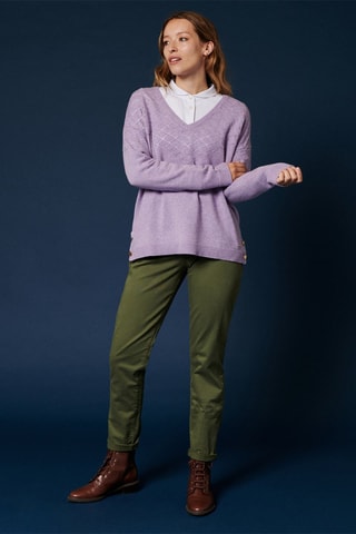 Pull en laine et cachemire Mikael - Mauve