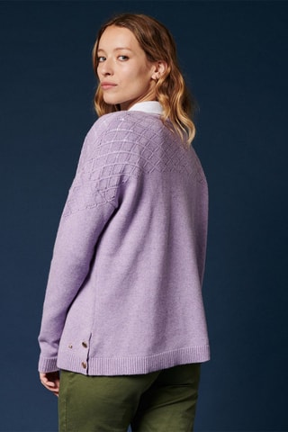 Pull en laine et cachemire Mikael - Mauve