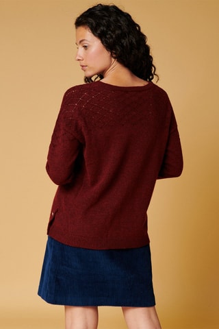 Pull en laine et cachemire Mikael - Bordeaux