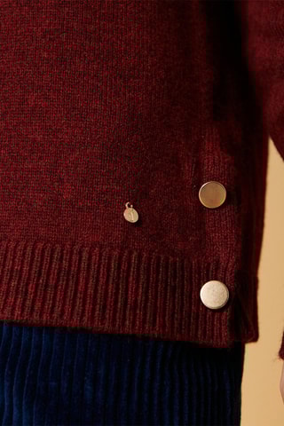 Pull en laine et cachemire Mikael - Bordeaux