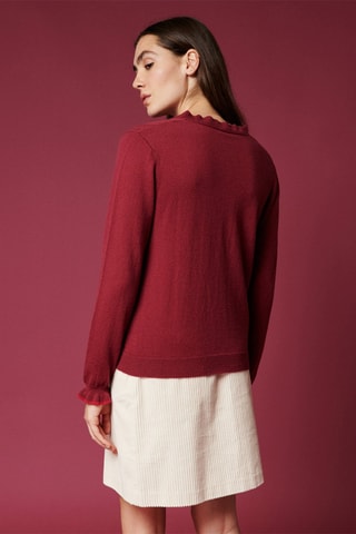 Gilet en laine et cachemire Monka - Bordeaux