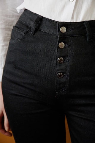 Jean 7/8 taille haute Philae - Noir